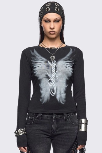 Angel Wings Long Sleeve Top - Minga London