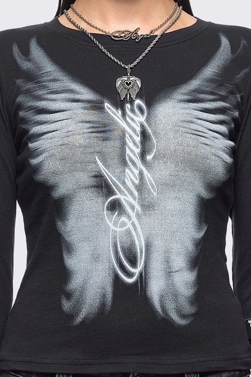 Angel Wings Long Sleeve Top - Minga London