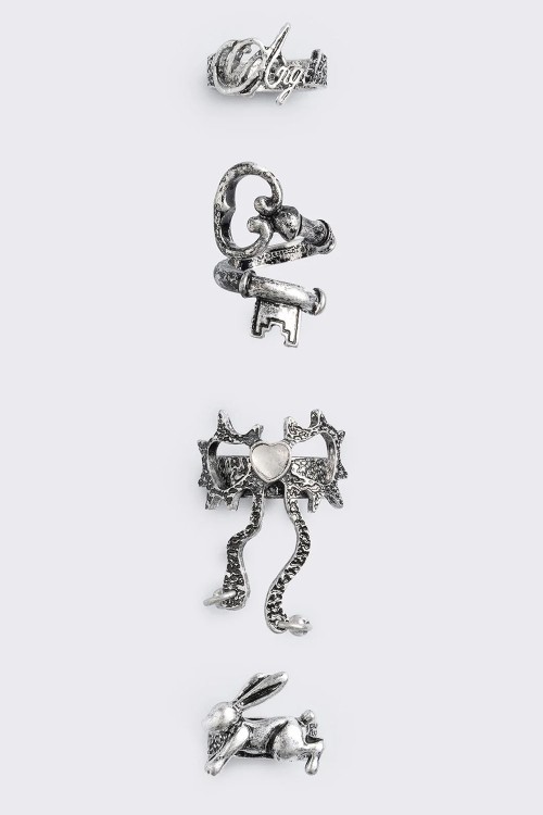 Sweet Sin Set of 4 Rings - Minga London