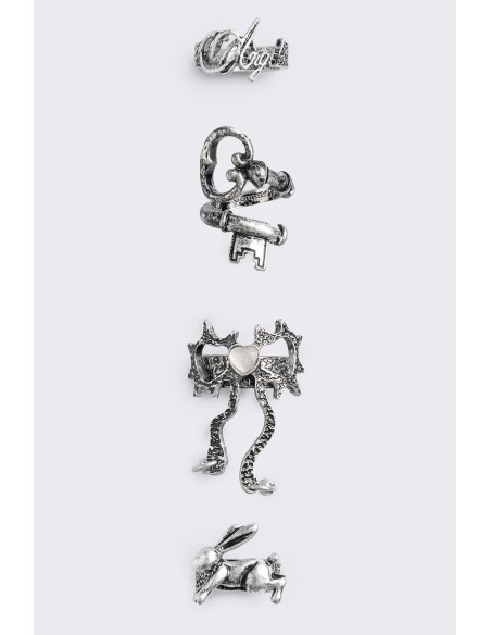 Sweet Sin Set of 4 Rings - Minga London