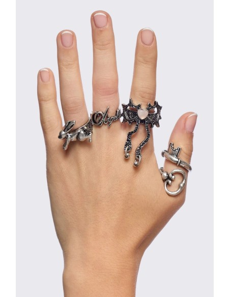 Sweet Sin Set of 4 Rings - Minga London