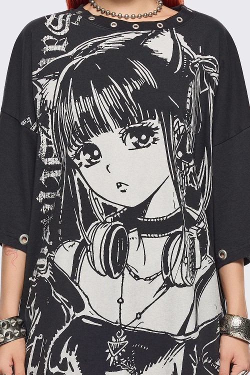 Camiseta Oversized Not That Saintly - Minga London