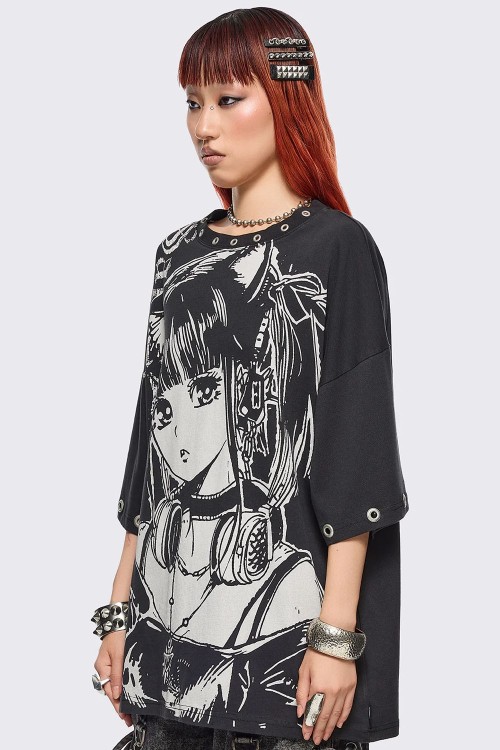 Camiseta Oversized Not That Saintly - Minga London