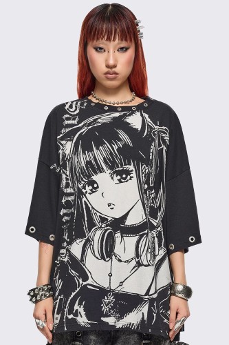 Camiseta Oversized Not That Saintly - Minga London
