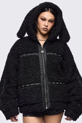 Chaqueta de Borreguito con Orejitas Fluff - Minga London