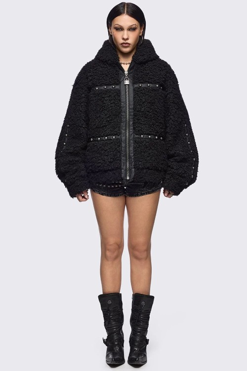 Chaqueta de Borreguito con Orejitas Fluff - Minga London