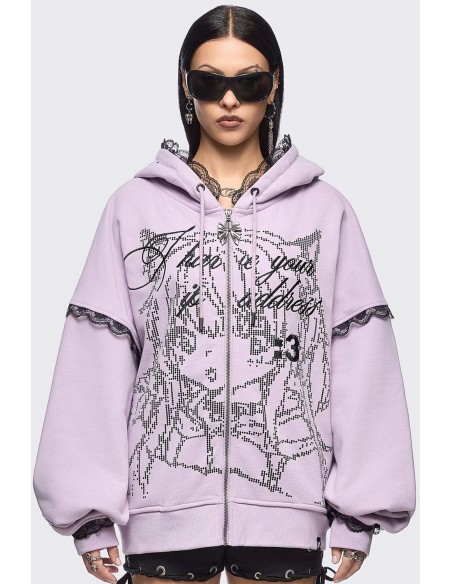 Sudadera con Capucha IP Address en Rosa - Minga London