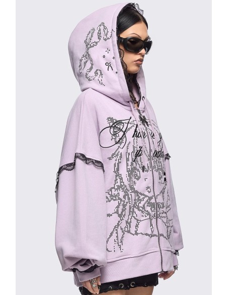Sudadera con Capucha IP Address en Rosa - Minga London