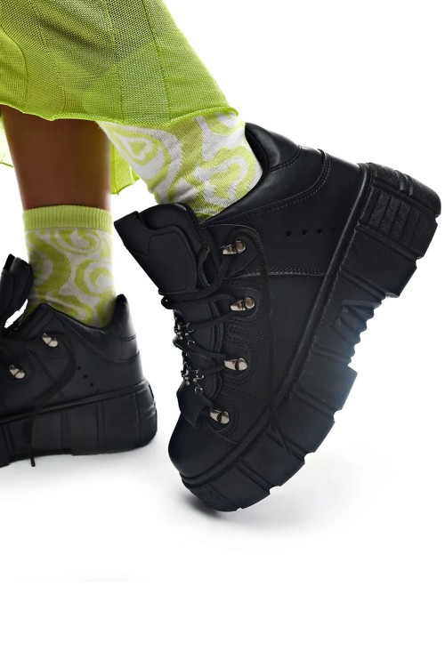 Bambas con Plataforma Rimo Core Negro - Koi