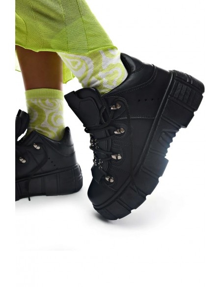 Bambas con Plataforma Rimo Core Negro - Koi