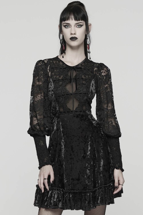 Vestido Cottage Goth - Punk Rave