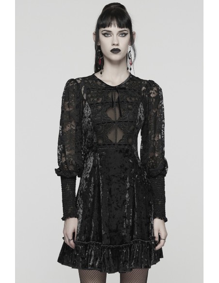Vestido Cottage Goth - Punk Rave