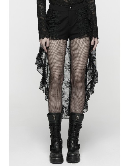 Shorts con Sobrefalda Floral Mermaid - Punk Rave