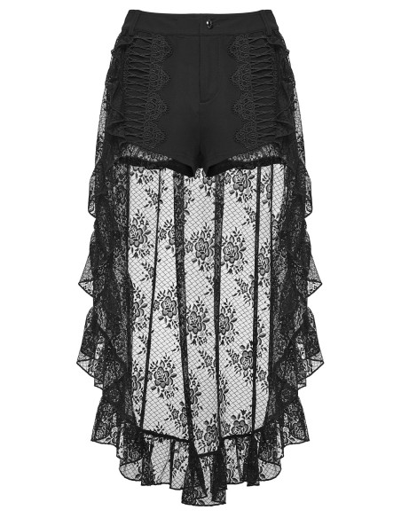 Shorts con Sobrefalda Floral Mermaid - Punk Rave