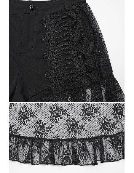 Shorts con Sobrefalda Floral Mermaid - Punk Rave