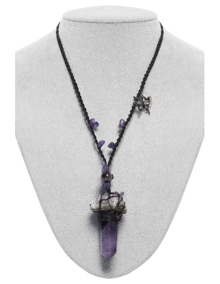 Collar Mystic Crystal en Lila - Punk Rave