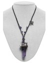Collar Mystic Crystal en Lila - Punk Rave