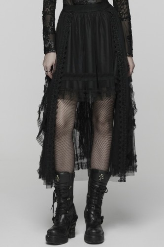 Evil Queen Asymmetrical Skirt - Punk Rave
