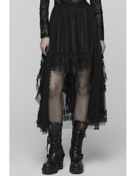 Evil Queen Asymmetrical Skirt - Punk Rave