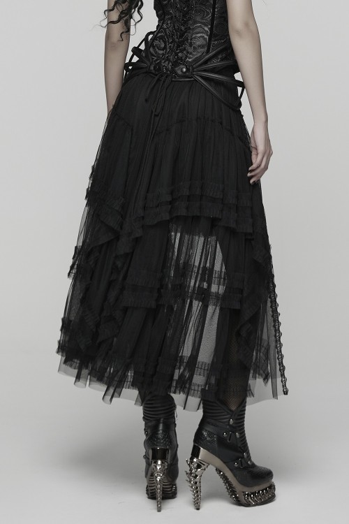 Evil Queen Asymmetrical Skirt - Punk Rave