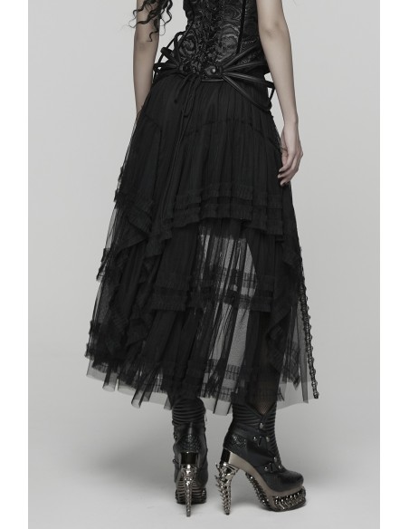 Evil Queen Asymmetrical Skirt - Punk Rave