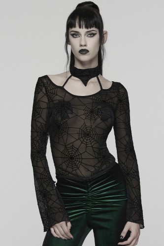 Spiderweb Party Mesh Top - Punk Rave