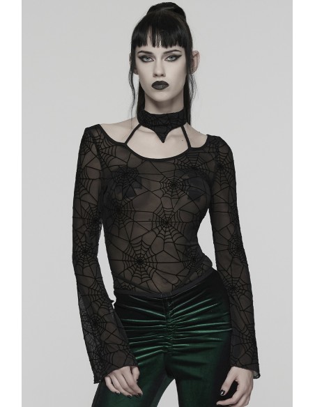 Spiderweb Party Mesh Top - Punk Rave