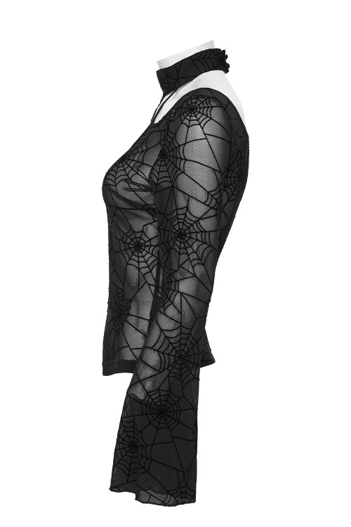 Spiderweb Party Mesh Top - Punk Rave