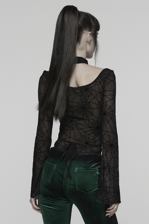 Spiderweb Party Mesh Top - Punk Rave
