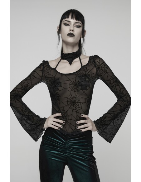 Spiderweb Party Mesh Top - Punk Rave