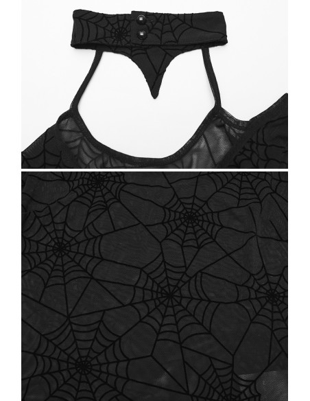 Spiderweb Party Mesh Top - Punk Rave