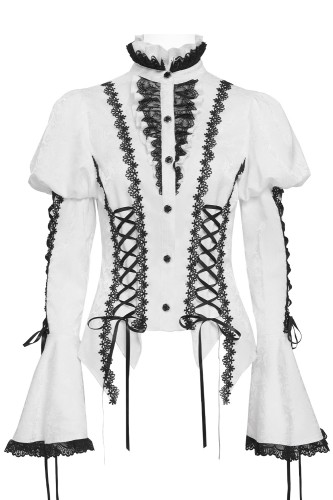 Blusa Madame Light en Negro x Blanco - Devil Fashion 2