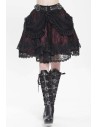Falda con Cinturón Dark Princess Negro x Rojo - Devil Fashion