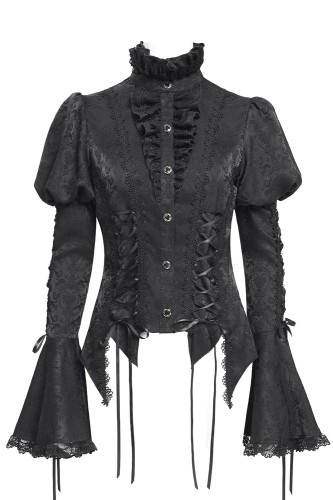 Madame Darkness Blouse in Black - Devil Fashion 2