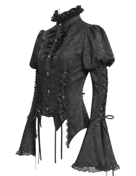 Blusa Madame Darkness en Negro - Devil Fashion