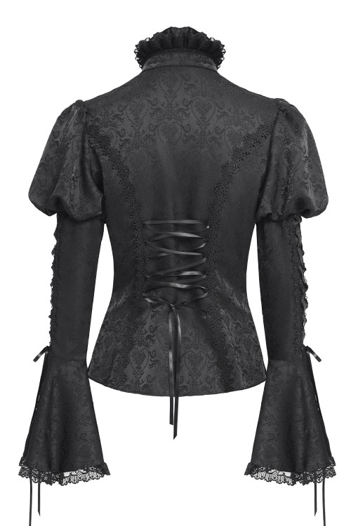 Madame Darkness Blouse in Black - Devil Fashion