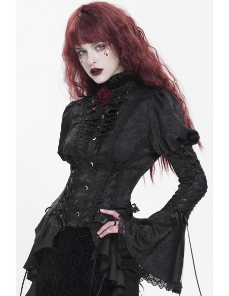 Blusa Madame Darkness en Negro - Devil Fashion