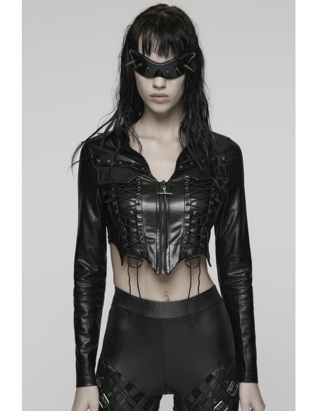 Chaqueta de Polipiel Phantom Rider - Punk Rave