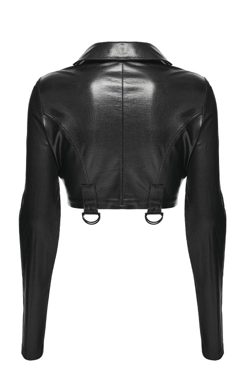 Phantom Rider Faux Leather Jacket - Punk Rave