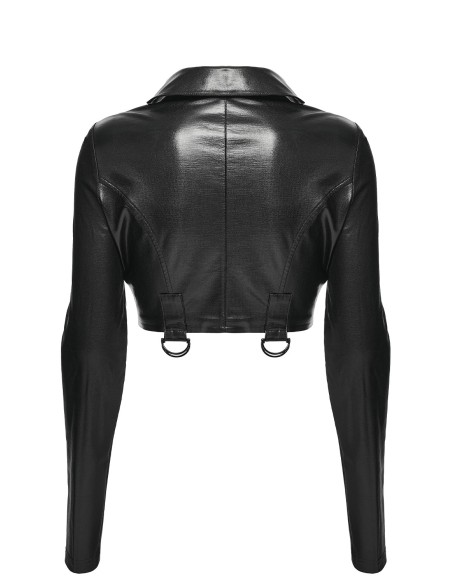 Phantom Rider Faux Leather Jacket - Punk Rave