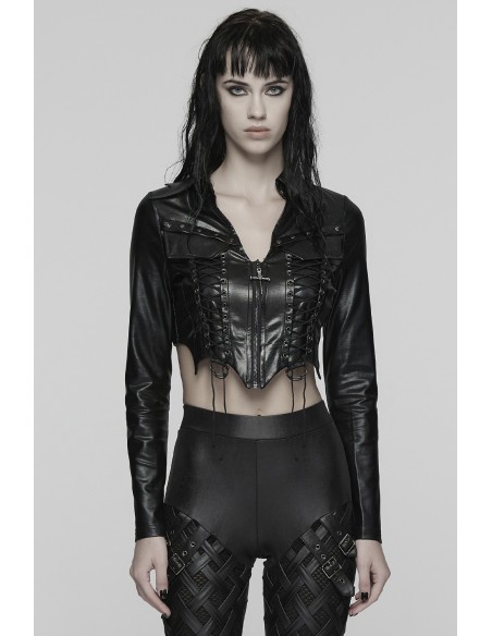 Chaqueta de Polipiel Phantom Rider - Punk Rave