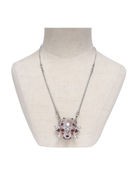 Collar Piercing Alien Head en Plateado - Devil Fashion