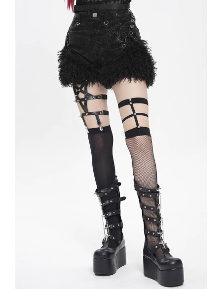 Shorts con Pelito Fancy Bondage - Devil Fashion