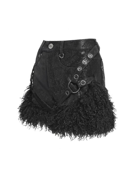 Fancy Bondage Furry Shorts - Devil Fashion