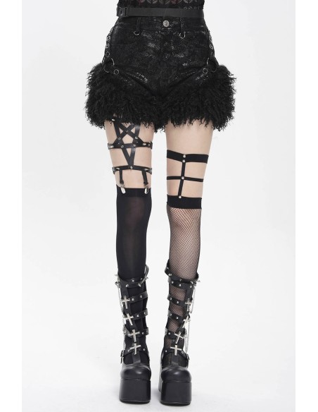 Shorts con Pelito Fancy Bondage - Devil Fashion