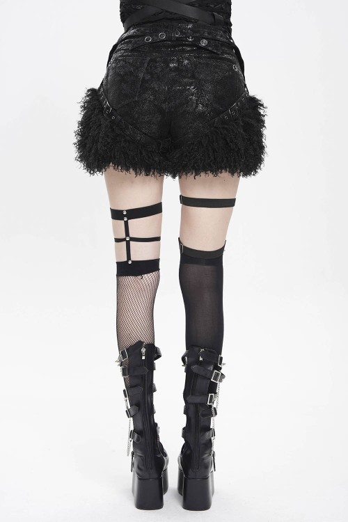 Shorts con Pelito Fancy Bondage - Devil Fashion