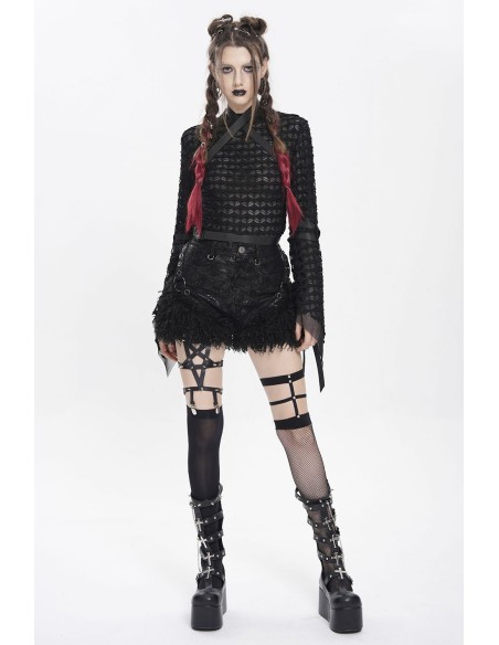 Shorts con Pelito Fancy Bondage - Devil Fashion