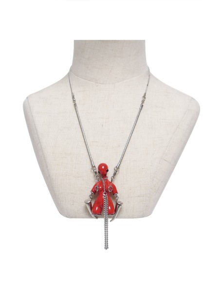 Fetish Rubber Red Necklace - Devil Fashion