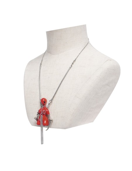 Collar Fetish Rubber Red  - Devil Fashion