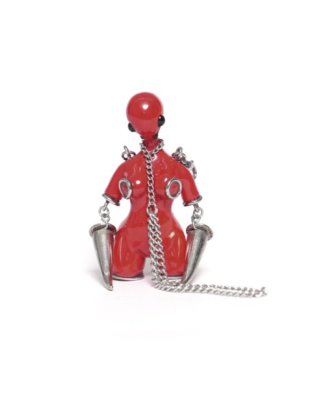 Collar Fetish Rubber Red  - Devil Fashion